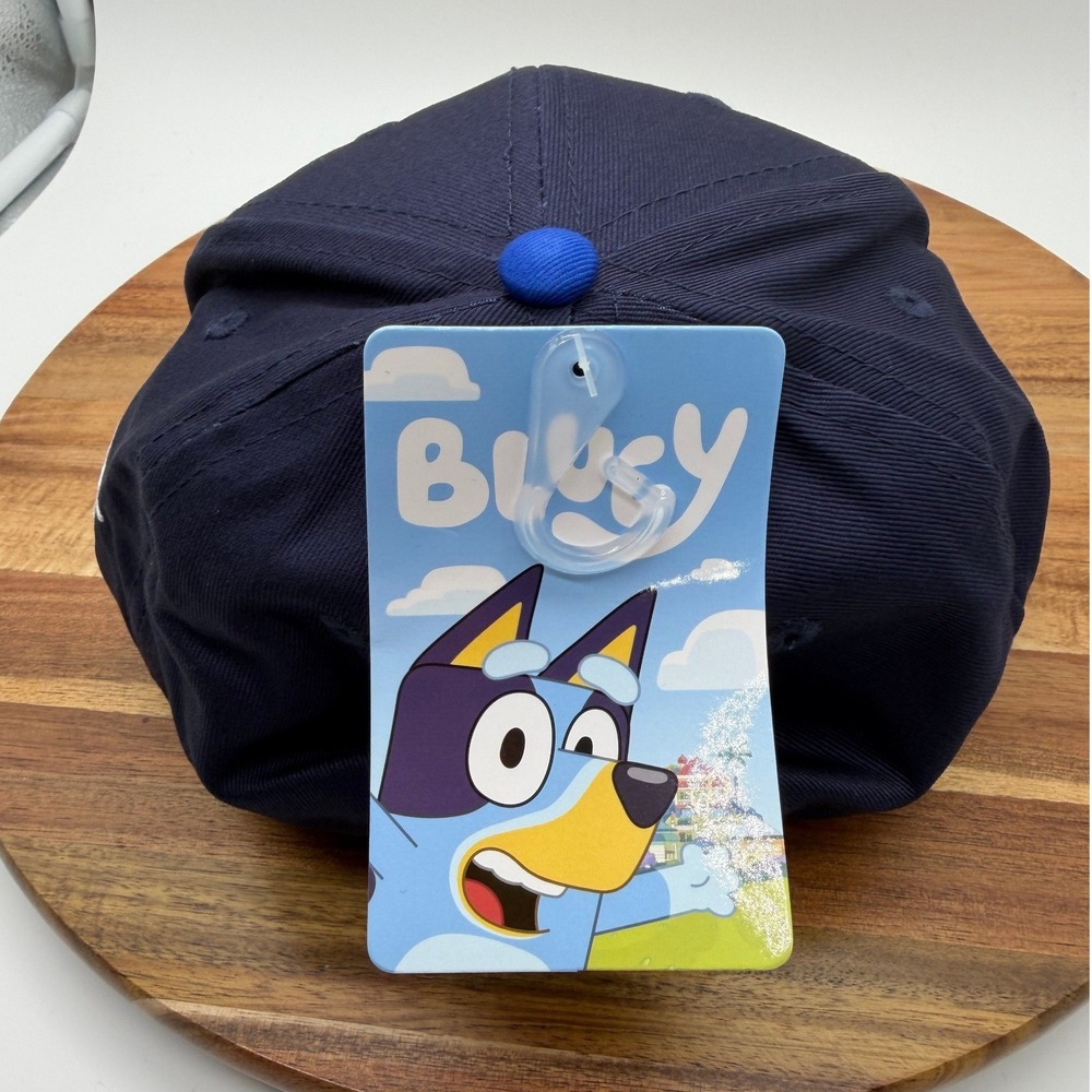 Bluey Kids Navy Blue Snapback Hat Berkshire Fashions Chenille Logo OSFM 2485 - Picture 4 of 8